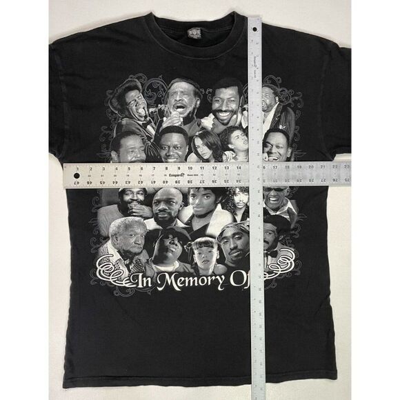 In Memory Of Gone Not Forgotten Graphic T-shirt Men Large Black Rap Music - Picture 7 of 7